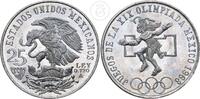 Mexiko 25 Pesos XIX. Olympische Sommerspiele 1968 in Ciudad de Mexico (Handballspieler) -