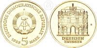 Deutschland DDR 5 Mark Zwinger Dresden -