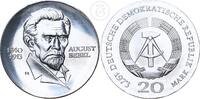 Deutschland DDR 20 Mark 20 Mark Gedenkmünze - 60. Todestag von August Bebel -