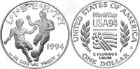 USA One Dollar Fußball Weltmeisterschaft - Gedenkmünze -