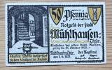 Thüringen 50 Pfennig Notgeld der Stadt Mühlhausen -