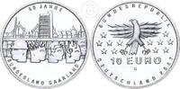 Deutschland BRD 10 Euro 10 € Gedenkmünze - 50 Jahre Bundesland Saarland -