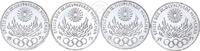 Deutschland BRD 4 x 10 DM Bundesrepublik 4x 10 DM 1972 'Olympiade München' Satz DFGJ -