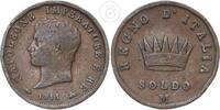 Italien 1 Soldo Französische Besatzung - Napoleon -
