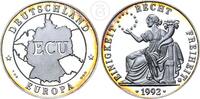 Deutschland BRD 1 Unze Feinsilber Europa Silbermedaille Deutschland Ecu 1 oz 999 -