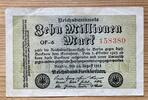 Weimarer Republik 10 Mio. Mark Inflation von 1919/1924 - 22.8.1923 -