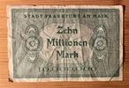 Frankfurt am Main 10 Mio. Mark Inflation von 1919/1924 - 15.8.1923 - Hessen -