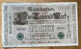 Kaiserreich 1000 Mark Reichsbanknote - 21.04.1910 -