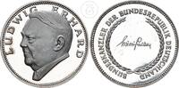 Deutschland Silbermedaille Ludwig Erhard - BRD - Bundeskanzler -