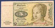 Deutschland BRD 5 Deutsche Mark 5 DM Banknote -