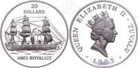 Tuvalu 20 Dollars HMS Royalist - Elizabeth II -