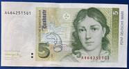 Deutschland BRD 5 Deutsche Mark 5 DM Banknote -