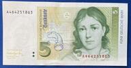 Deutschland BRD 5 Deutsche Mark 5 DM Banknote -