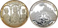 Silbermedaille Reichsburg Triffels / Pfalz - Kaiser Friedrich Barbarossa -
