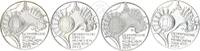Deutschland BRD 4 x 10 DM Bundesrepublik 4x 10 DM 1972 'Olympiagelände' Satz DFGJ -