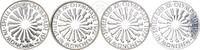 Deutschland BRD 4 x 10 DM Bundesrepublik 4x 10 DM 1972 'Olympiade München' Satz DFGJ -