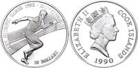 Cook Islands 10 Dollars 1990 - Elizabeth II. (1952-2022) - Sprint - Olympische Spiele 1992 in Barcelona -