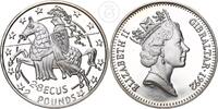 Gibraltar 2, 8 ECU zu 2 Pfund Elisabeth II. -