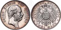 Sachsen 2 Mark König Georg - auf seinen Tod -