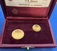 San Marino 1 Scudo + 2 Scudi Set Pace - Frieden - Gold -
