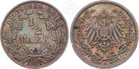 Deutsches Kaiserreich 1/2 Mark 1/2 Reichsmark -