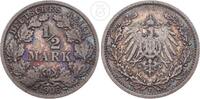 Deutsches Kaiserreich 1/2 Mark 1/2 Reichsmark -