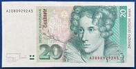 Deutschland BRD 20 Deutsche Mark 20 DM Banknote -