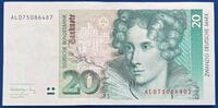 Deutschland BRD 20 Deutsche Mark 20 DM Banknote -
