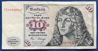 Deutschland BRD 10 Deutsche Mark 10 DM Banknote -