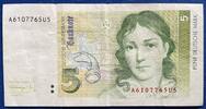 Deutschland BRD 5 Deutsche Mark 5 DM Banknote -