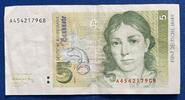 Deutschland BRD 5 Deutsche Mark 5 DM Banknote -