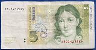 Deutschland BRD 5 Deutsche Mark 5 DM Banknote -