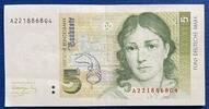 Deutschland BRD 5 Deutsche Mark 5 DM Banknote -