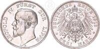 Deutsches Kaiserreich - Lippe 3 Mark Leopold IV Fürst zur Lippe - Drei Reichsmark -