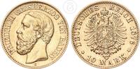 Deutsches Kaiserreich - Baden 10 Mark 10 Goldmark Großherzog Friedrich I. (1856-1907) -