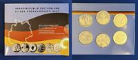 Deutschland BRD 6x 10 Euro Blister Offizieller Blister mit 10 Euro Gedenkmünzen - polierte Platte / Spiegelglanz -