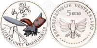 Deutschland BRD 5 Euro 5 € Gedenkmünze - Siebenpunkt-Marienkäfer (Farbdruck) -