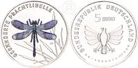 Deutschland BRD 5 Euro 5 € Gedenkmünze - Gebänderte Prachtlibelle (Farbdruck) -