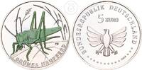 Deutschland BRD 5 Euro 5 € Gedenkmünze - Grünes Heupferd (Farbdruck) -