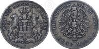 Deutsches Kaiserreich - Hamburg 5 Mark 1875 J Hansestadt Hamburg ss 80,00 EUR  + 10,00 EUR frais d'envoi