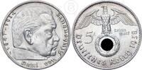 Drittes Reich 5 Reichsmark 1938 A 5 Reichsmark Paul von Hindenburg vz 40,00 EUR  + 7,00 EUR frais d'envoi