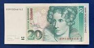 Deutschland BRD 20 Deutsche Mark 1993 20 DM Banknote I-II 25,00 EUR  + 7,00 EUR frais d'envoi