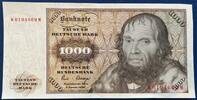Deutschland BRD 1000 Deutsche Mark 1980 1000 Mark Banknote II, leichter ... 800,00 EUR  + 15,00 EUR frais d'envoi