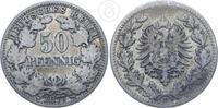 Deutsches Kaiserreich 50 Pfennig 1877 E 50 Reichspfennig kleiner Adler s... 20,00 EUR  + 7,00 EUR frais d'envoi