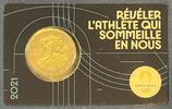 Frankreich 2 Euro Coincard Marianne und der Wettlauf – Eiffelturm - Olympische Sommerspiele -