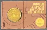 Frankreich 2 Euro Coincard Marianne und der Wettlauf – Eiffelturm - Olympische Sommerspiele 2024 - violett -