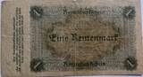 Germany one rentenmark 1923 VF