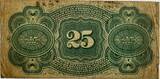 United States 25 cent 1863 fractional currency VF