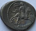 Roman Republic denarius 47 BC A.Licinius Nerva, attractive piece with lovely patina VF