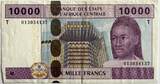 Central African States (Congo) 10.000 franc 2002 VF